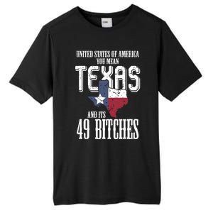 Funny Usa Flag United States Of America Texas Tall Fusion ChromaSoft Performance T-Shirt