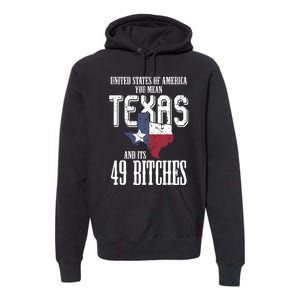 Funny Usa Flag United States Of America Texas Premium Hoodie