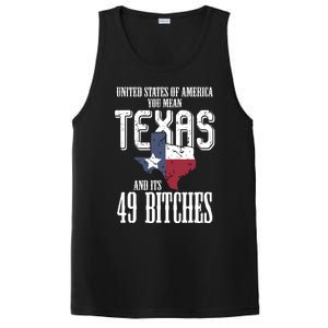 Funny Usa Flag United States Of America Texas PosiCharge Competitor Tank