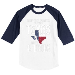 Funny Usa Flag United States Of America Texas Baseball Sleeve Shirt