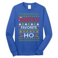 Funny Ugly For Christmas Gift SantaS Favorite Ho Cute Gift Long Sleeve Shirt