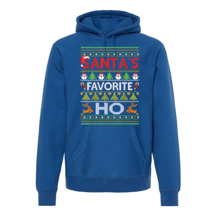 Funny Ugly For Christmas Gift SantaS Favorite Ho Cute Gift Premium Hoodie