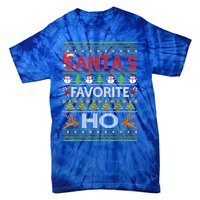 Funny Ugly For Christmas Gift SantaS Favorite Ho Cute Gift Tie-Dye T-Shirt