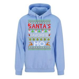 Funny Ugly For Christmas Gift SantaS Favorite Ho Cute Gift Unisex Surf Hoodie