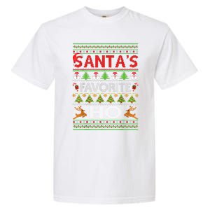 Funny Ugly For Christmas Gift SantaS Favorite Ho Cute Gift Garment-Dyed Heavyweight T-Shirt