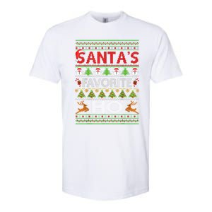 Funny Ugly For Christmas Gift SantaS Favorite Ho Cute Gift Softstyle CVC T-Shirt