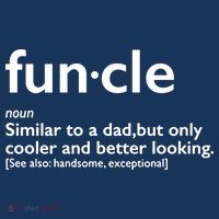 Funcle Uncle Funny Button
