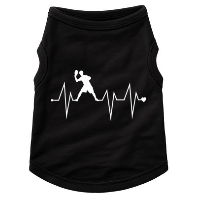 Funny Ultimate Frisbee Player Heartbeat Heart Pulse Rate Ekg Funny Gift Doggie Tank
