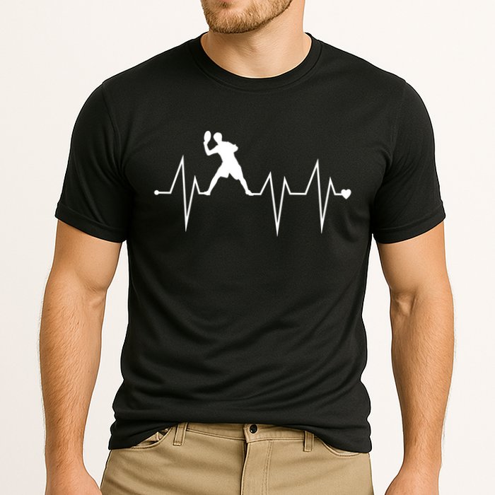 Funny Ultimate Frisbee Player Heartbeat Heart Pulse Rate Ekg Funny Gift Cooling Performance Crew T-Shirt