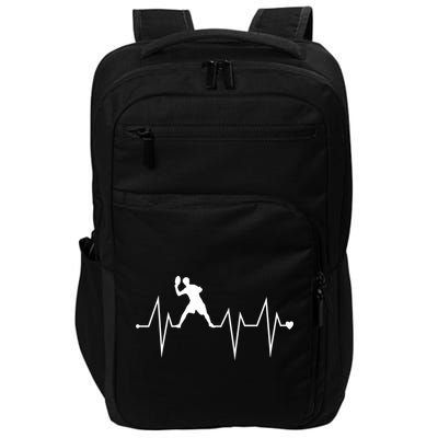 Funny Ultimate Frisbee Player Heartbeat Heart Pulse Rate Ekg Funny Gift Impact Tech Backpack