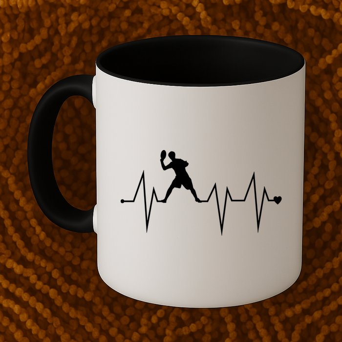 Funny Ultimate Frisbee Player Heartbeat Heart Pulse Rate Ekg Funny Gift Mug
