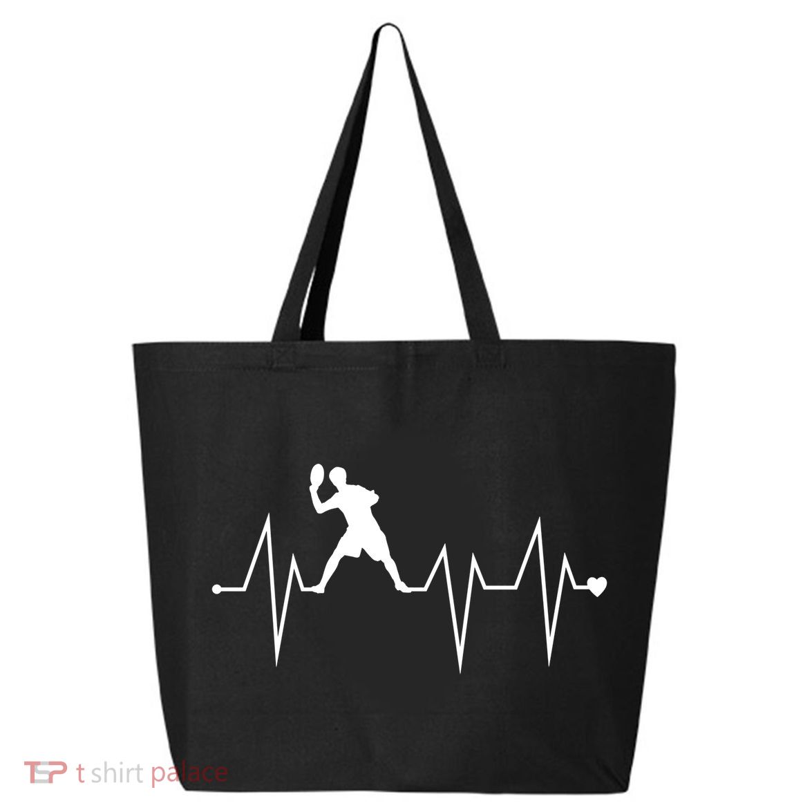 Funny Ultimate Frisbee Player Heartbeat Heart Pulse Rate Ekg Funny Gift 25L Jumbo Tote