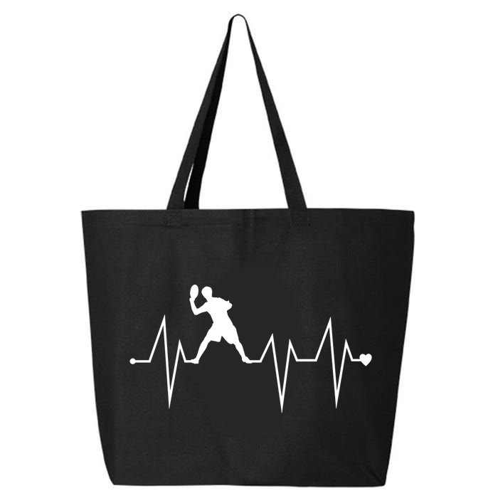 Funny Ultimate Frisbee Player Heartbeat Heart Pulse Rate Ekg Funny Gift 25L Jumbo Tote