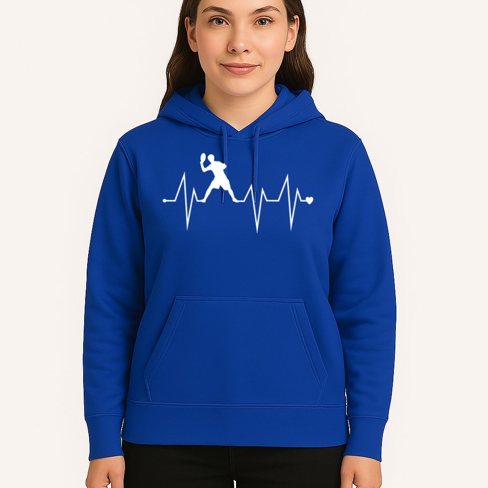 Funny Ultimate Frisbee Player Heartbeat Heart Pulse Rate Ekg Funny Gift Hoodie