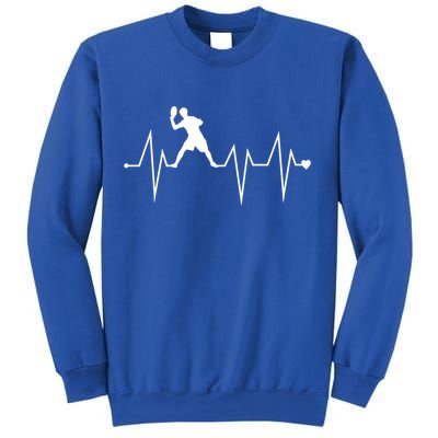Funny Ultimate Frisbee Player Heartbeat Heart Pulse Rate Ekg Funny Gift Sweatshirt