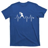 Funny Ultimate Frisbee Player Heartbeat Heart Pulse Rate Ekg Funny Gift T-Shirt