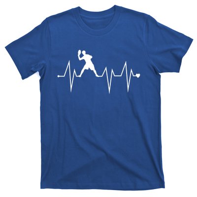 Funny Ultimate Frisbee Player Heartbeat Heart Pulse Rate Ekg Funny Gift T-Shirt