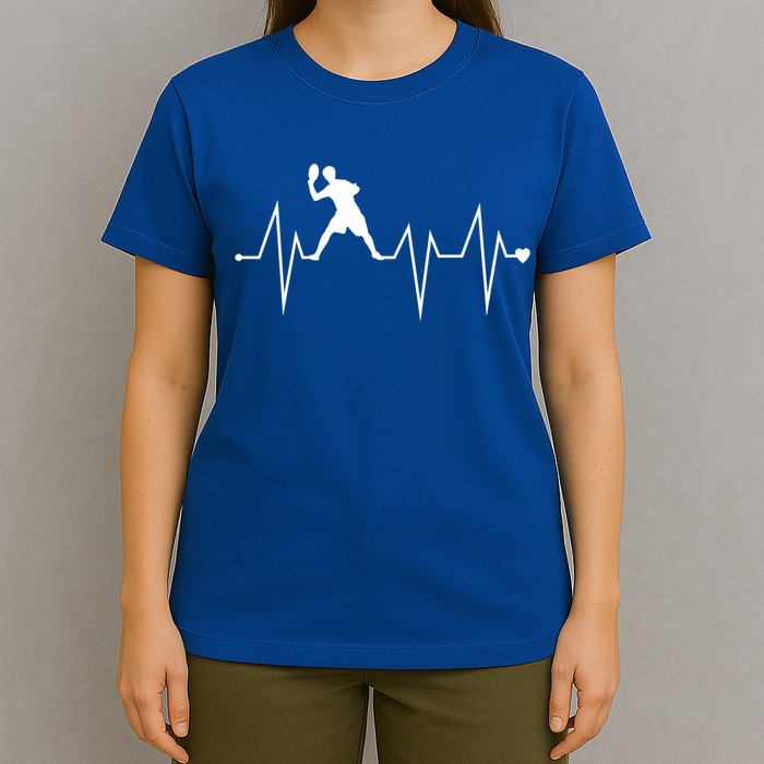 Funny Ultimate Frisbee Player Heartbeat Heart Pulse Rate Ekg Funny Gift T-Shirt