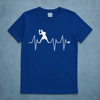 Funny Ultimate Frisbee Player Heartbeat Heart Pulse Rate Ekg Funny Gift T-Shirt