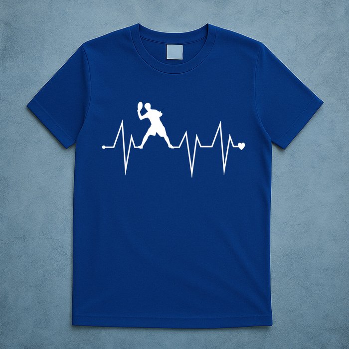 Funny Ultimate Frisbee Player Heartbeat Heart Pulse Rate Ekg Funny Gift T-Shirt