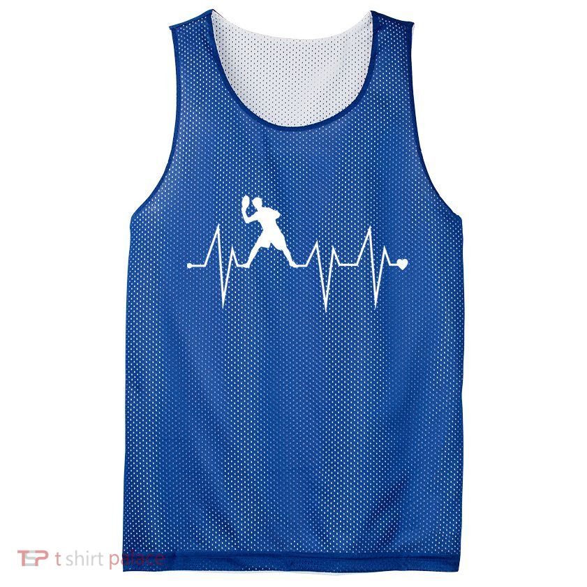 Funny Ultimate Frisbee Player Heartbeat Heart Pulse Rate Ekg Funny Gift Mesh Reversible Basketball Jersey Tank