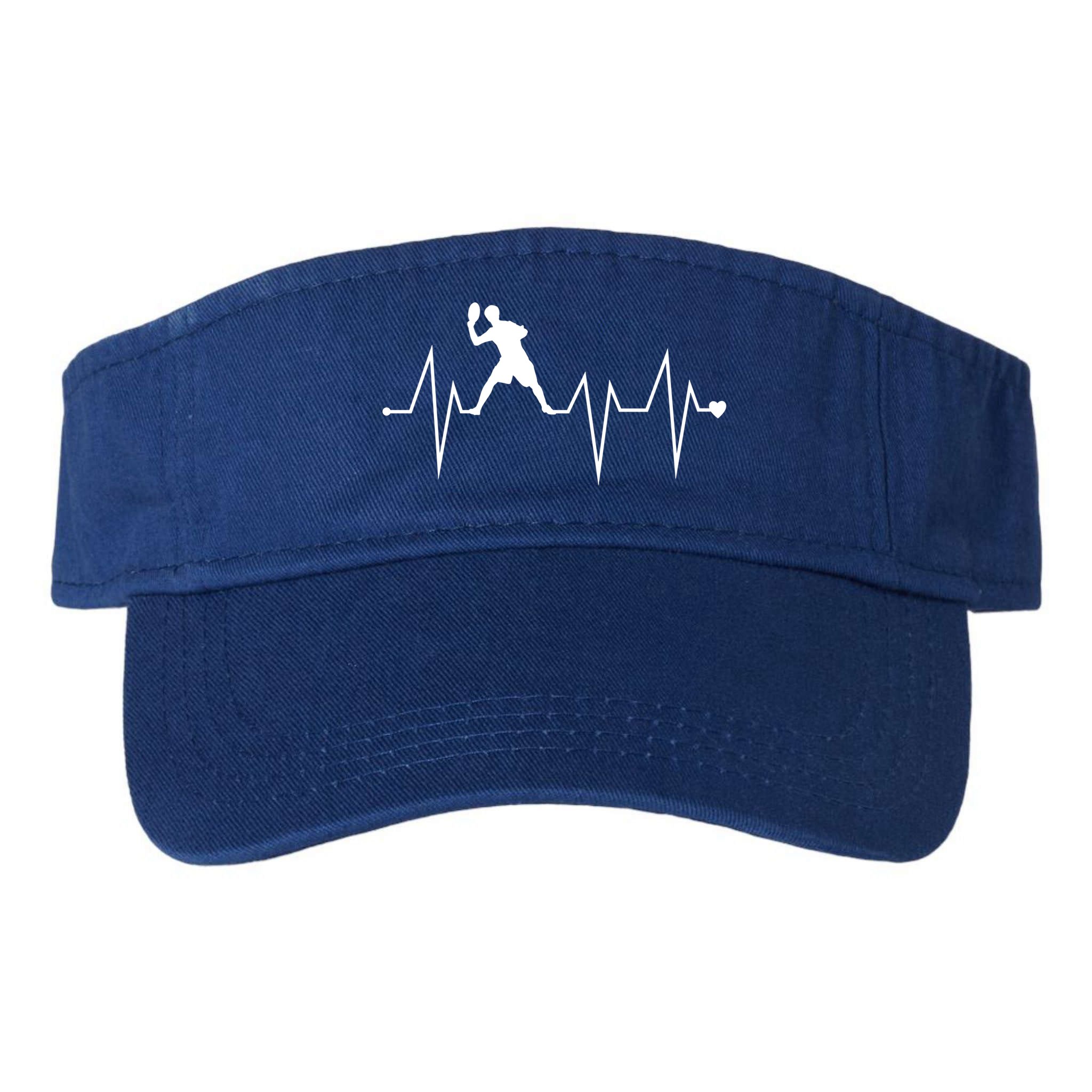 Funny Ultimate Frisbee Player Heartbeat Heart Pulse Rate Ekg Funny Gift Visor