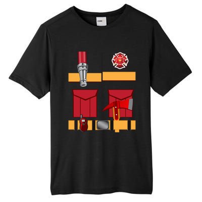 Fire Uniform Firefighter Costume Halloween Diy Gift Tall Fusion ChromaSoft Performance T-Shirt