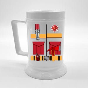 Fire Uniform Firefighter Costume Halloween Diy Gift Beer Stein