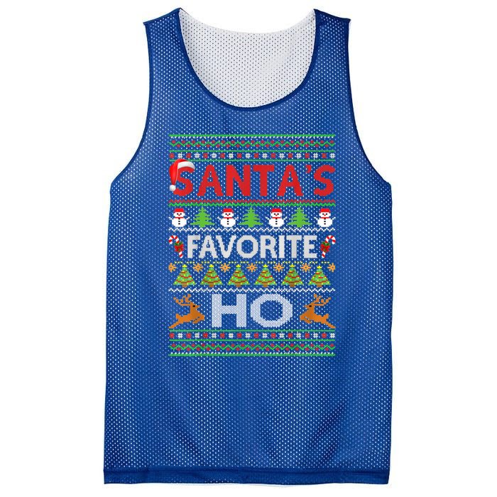 Funny Ugly For Christmas Funny Gift SantaS Favorite Ho Great Gift Mesh Reversible Basketball Jersey Tank