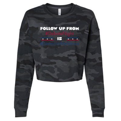 Follow Up From Debate Night Is Democrat Meltdown Cropped Pullover Crew