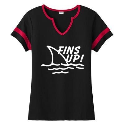 Fins Up Ladies Halftime Notch Neck Tee