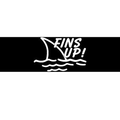 Fins Up Bumper Sticker