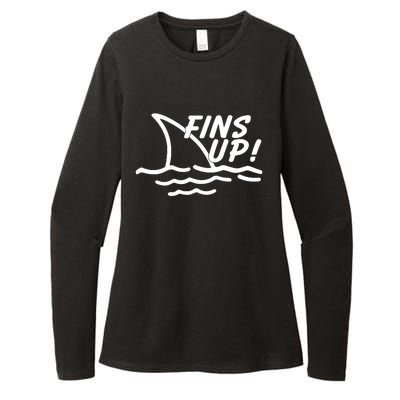 Fins Up Womens CVC Long Sleeve Shirt