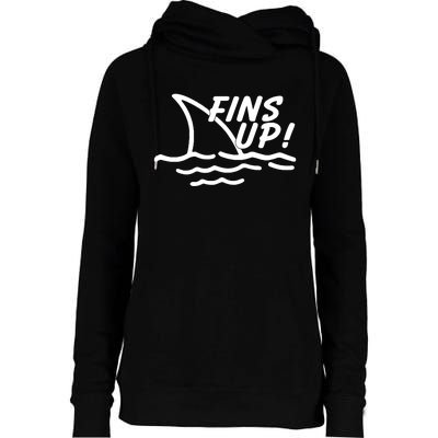 Fins Up Womens Funnel Neck Pullover Hood