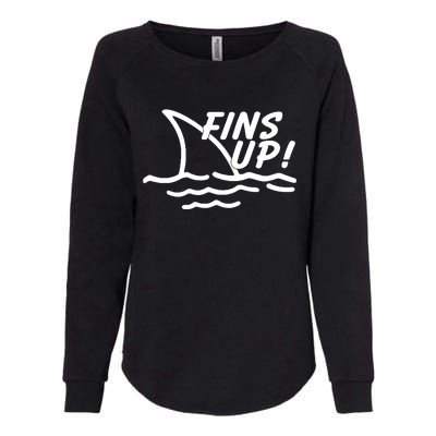 Fins Up Womens California Wash Sweatshirt