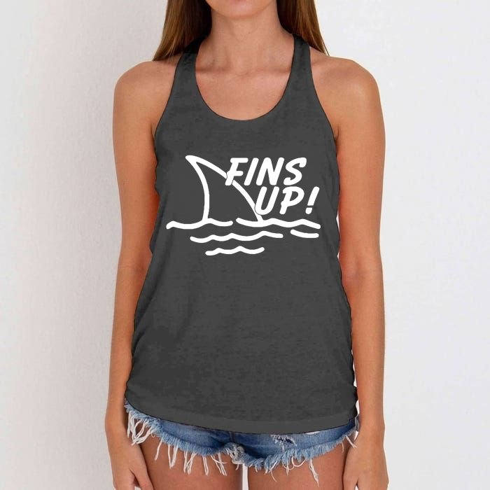 Fins Up Women's Knotted Racerback Tank