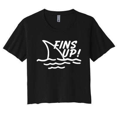 Fins Up Women's Crop Top Tee