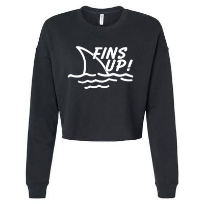 Fins Up Cropped Pullover Crew