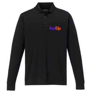 Fed Up Performance Long Sleeve Polo