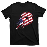 funny USA Flag Soccer American Ball Football Fan T-Shirt