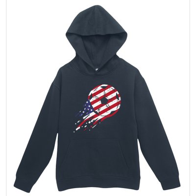 funny USA Flag Soccer American Ball Football Fan Urban Pullover Hoodie