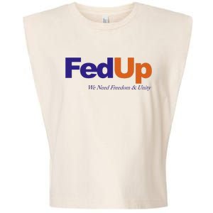 Fed Up Garment-Dyed Women's Muscle Tee