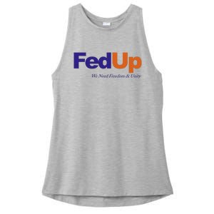 Fed Up Ladies PosiCharge Tri-Blend Wicking Tank