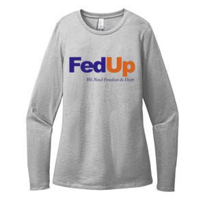 Fed Up Womens CVC Long Sleeve Shirt