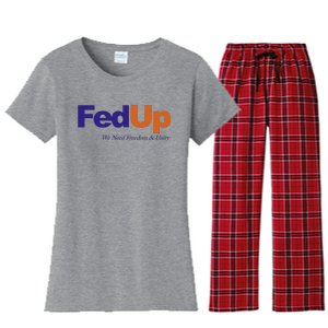 Fed Up Women's Flannel Pajama Set