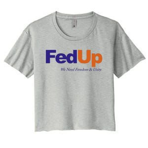 Fed Up Women's Crop Top Tee