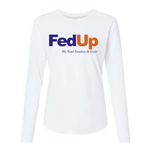 Fed Up Womens Cotton Relaxed Long Sleeve T-Shirt