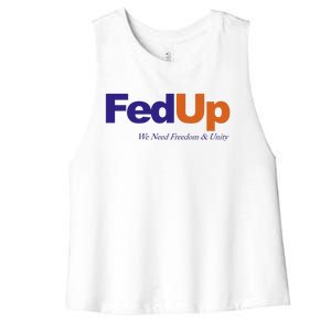 Fed Up Women's Racerback Cropped Tank