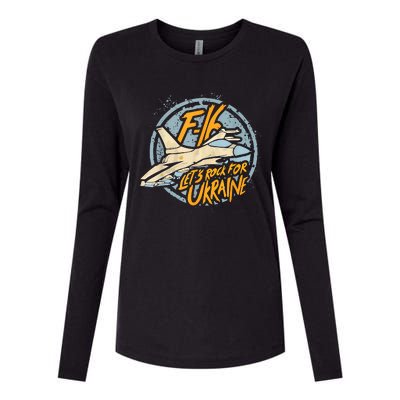 F16 Ukraine Womens Cotton Relaxed Long Sleeve T-Shirt