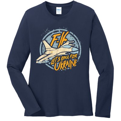 F16 Ukraine Ladies Long Sleeve Shirt